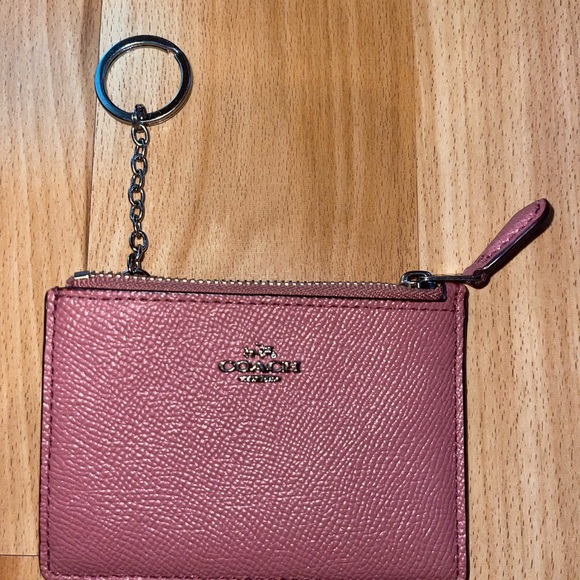 Coach Wallet/Coin Purse with Key Ring Polished Pebble Leather - Picture 4 of 4